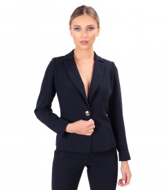 Office jacket made of elastic fabric