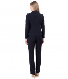 Office women suit with elastic fabric pants and jacket