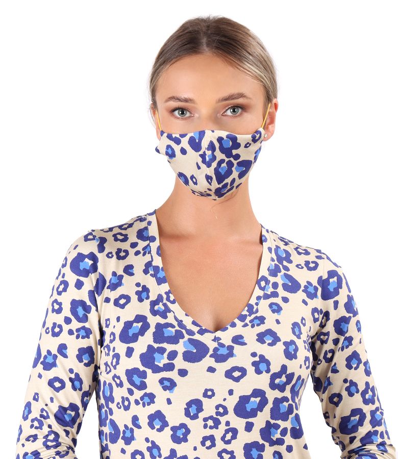 Reusable viscose elastic jersey mask