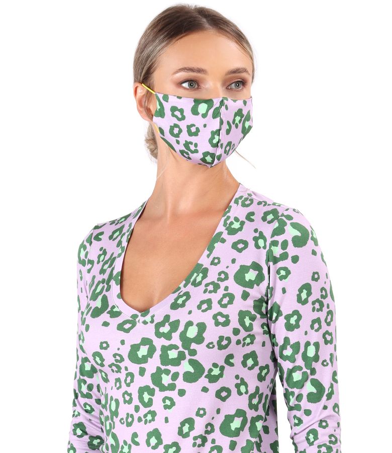 Reusable viscose elastic jersey mask