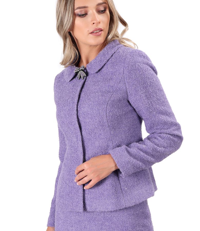 Elegant jacket made of wool and alpaca