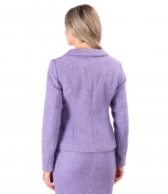 Elegant jacket made of wool and alpaca