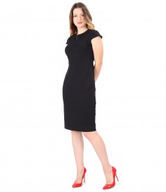 Elegant dress made of thick elastic jersey