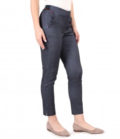 Ankle pants made of elastic denim