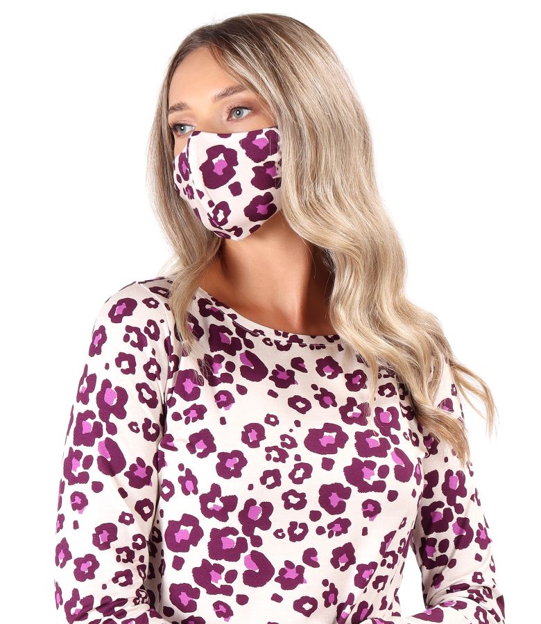 Reusable viscose elastic jersey mask