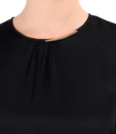 Elegant viscose satin blouse