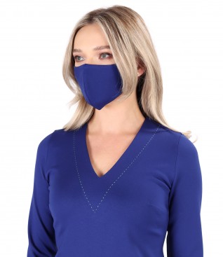 Reusable thick jersey mask