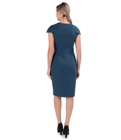 Elegant dress made of thick elastic jersey