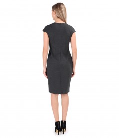 Elegant dress made of thick elastic jersey