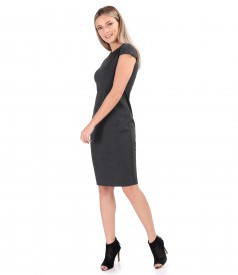 Elegant dress made of thick elastic jersey