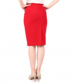 Office skirt made of thick elastic fabric