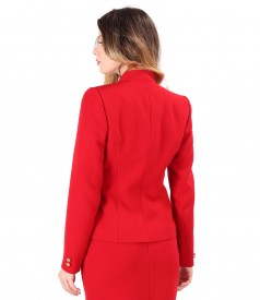 Elegant jacket made of thick elastic fabric