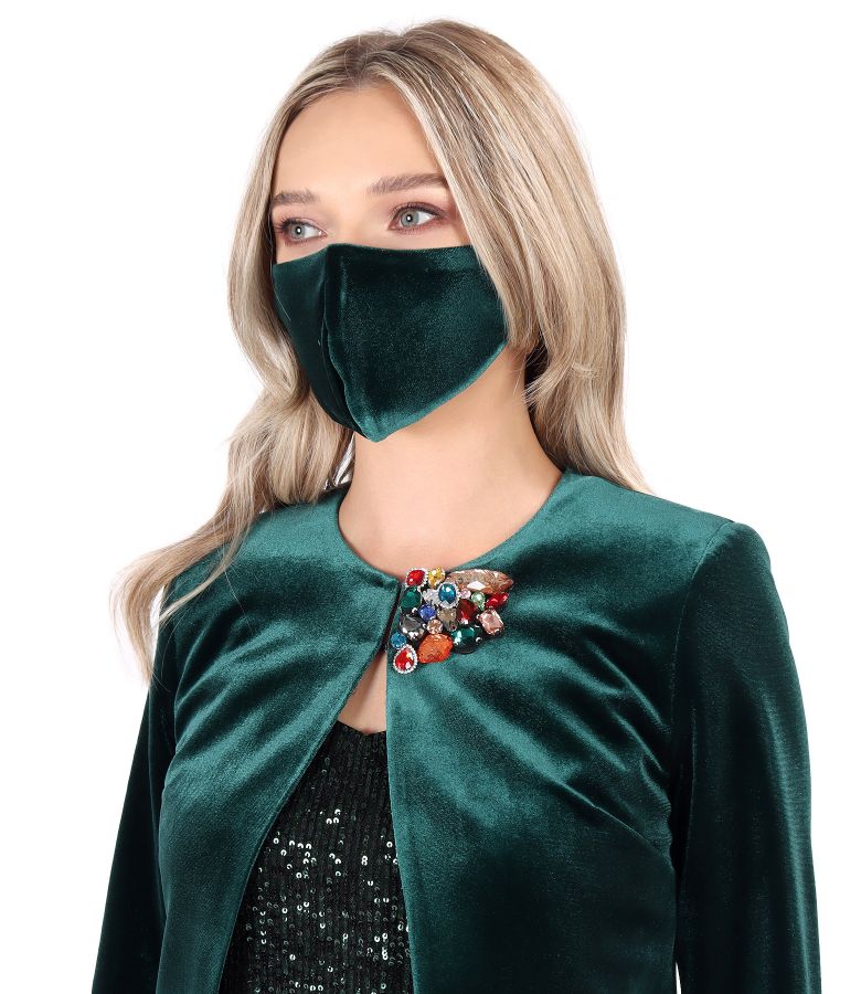 Reusable elastic velvet mask