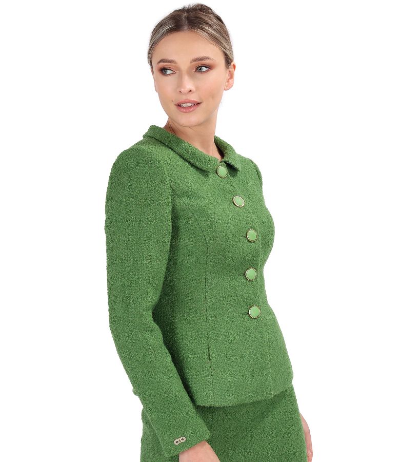 Elegant jacket made of wool and alpaca