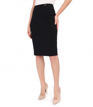 Office skirt made of thick elastic fabric