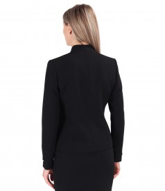 Elegant jacket made of thick elastic fabric