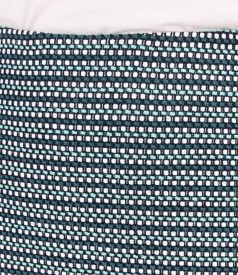 Elegant cotton loop skirt