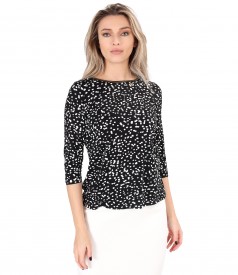 Elegant viscose jersey blouse