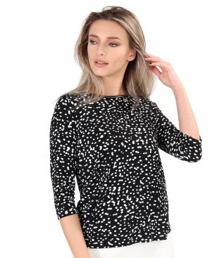 Elegant viscose jersey blouse