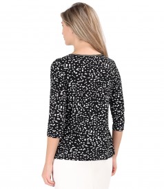 Elegant viscose jersey blouse