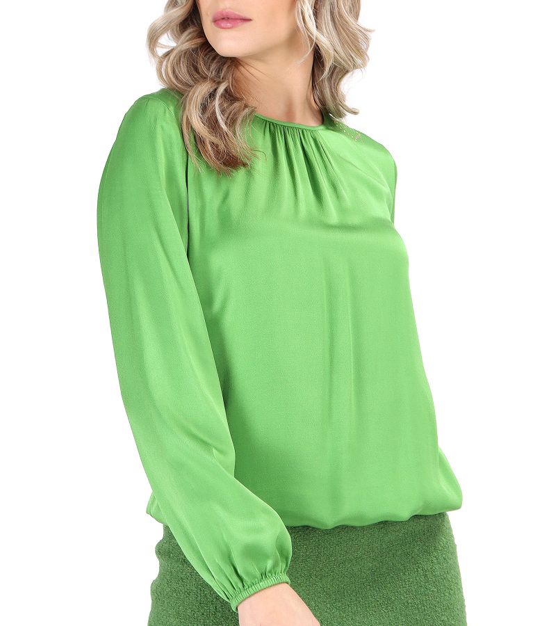 Elegant viscose satin blouse