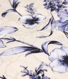 Rochie eleganta din viscoza imprimata cu motive florale