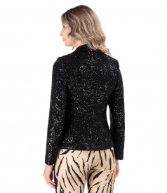 Elegant sequin jacket