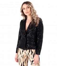 Elegant sequin jacket