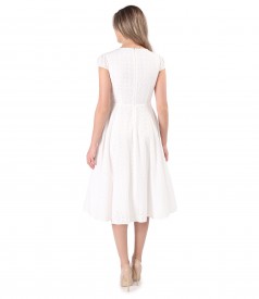 Midi dress made of viscose embroidery