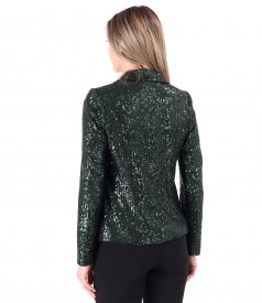 Elegant sequin jacket