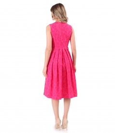 Elegant brocade dress with floral motifs