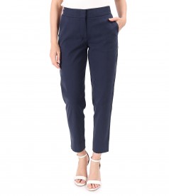 Ankle pants made of tencel with cotton