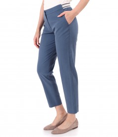 Ankle pants made of tencel with cotton