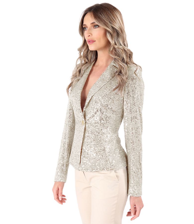 Elegant sequin jacket