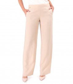 Casual tencel and linen pants in