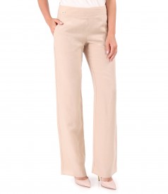 Casual tencel and linen pants in