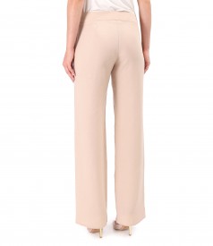 Casual tencel and linen pants in