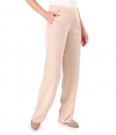 Casual tencel and linen pants in