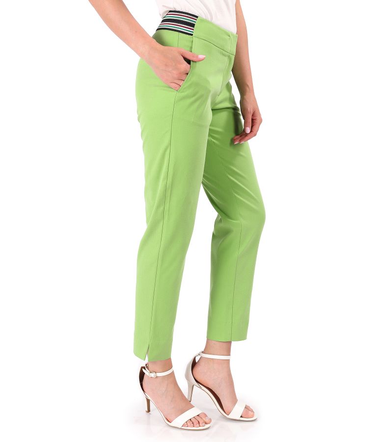 Ankle pants made of tencel with cotton