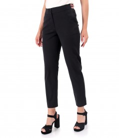 Ankle pants made of tencel with cotton