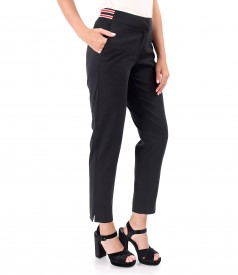 Ankle pants made of tencel with cotton