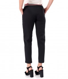 Ankle pants made of tencel with cotton