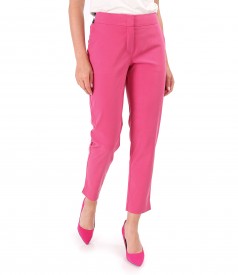 Ankle pants made of tencel with cotton