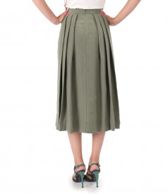 Elegant skirt made of tencel with linen