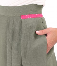 Elegant skirt made of tencel with linen