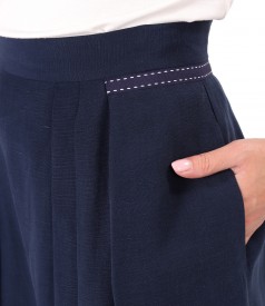 Elegant skirt made of tencel with linen