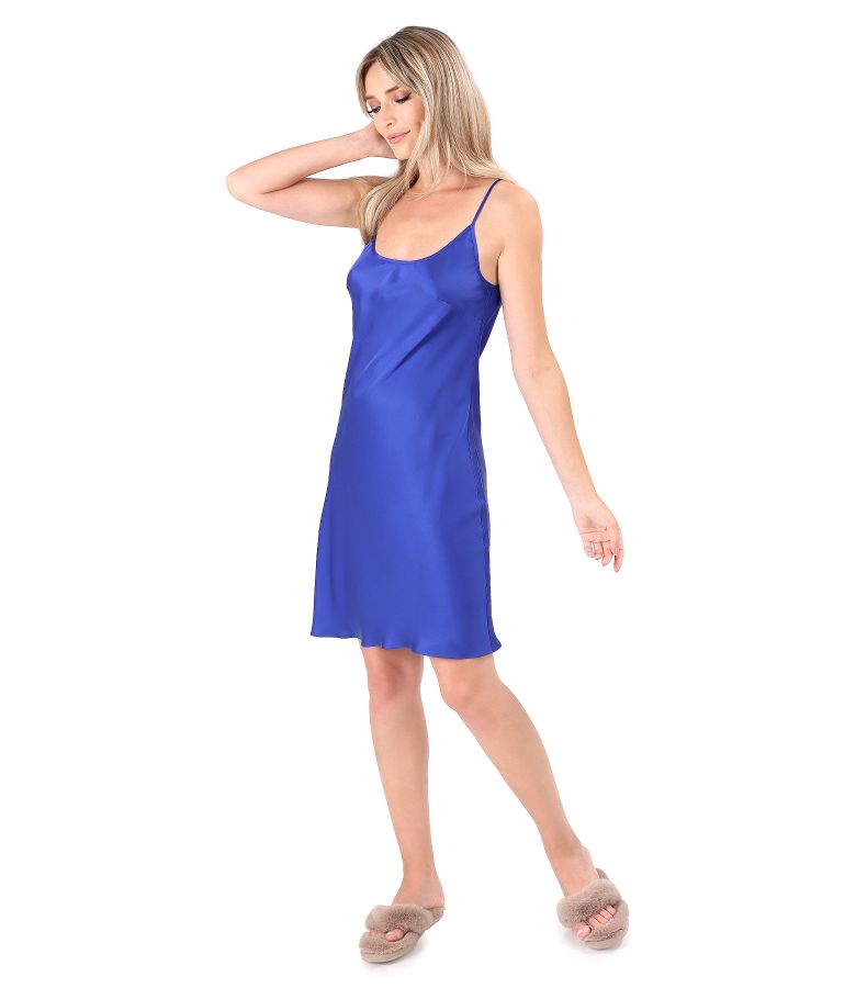 Viscose satin short dress