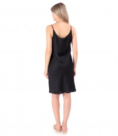 Viscose satin short dress