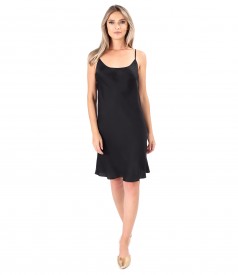 Viscose satin short dress