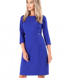 Flared office dress made of elastic fabric